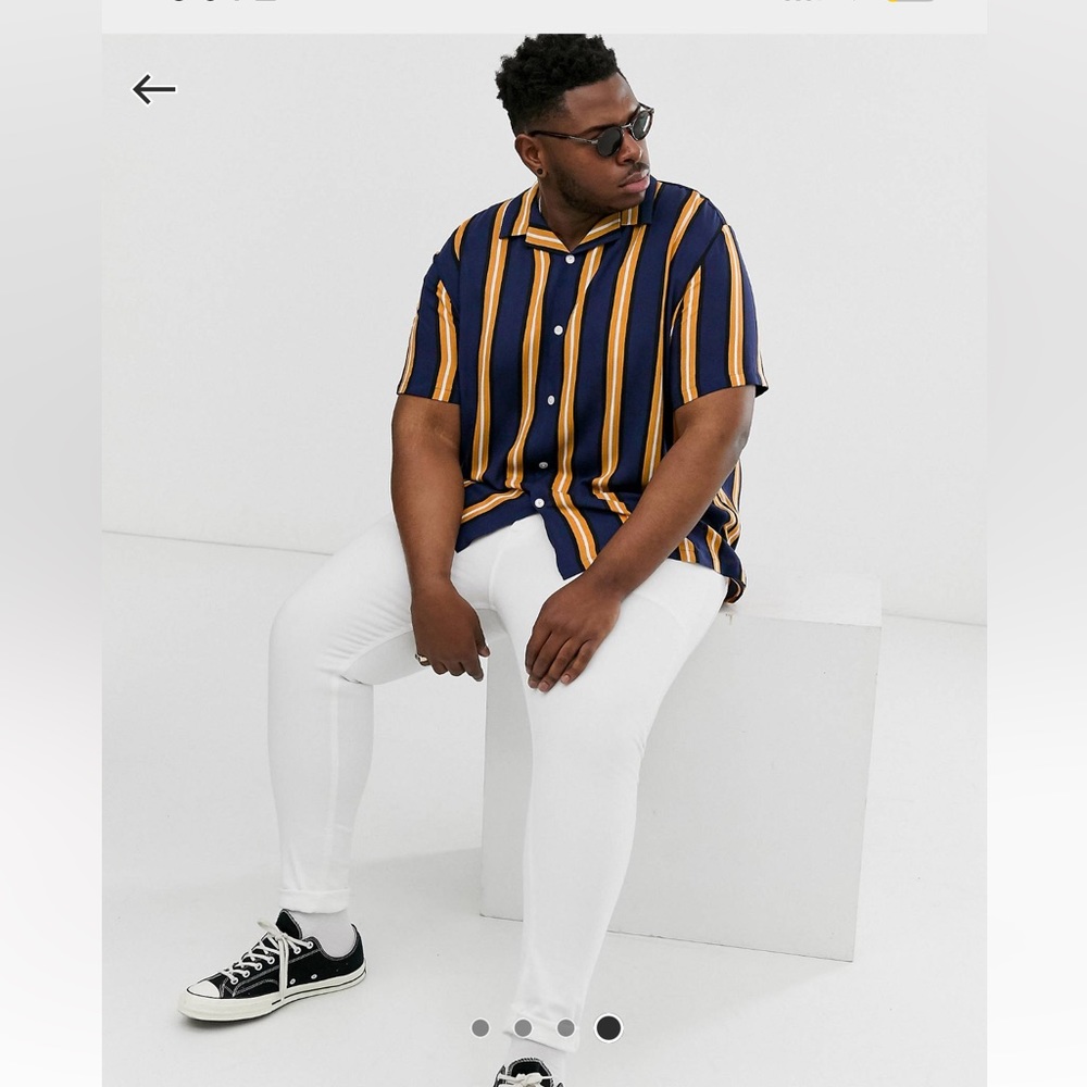 Relaxed for striped shirt